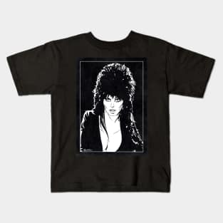 ELVIRA - MISTRESS OF THE DARK (Black and White) Kids T-Shirt